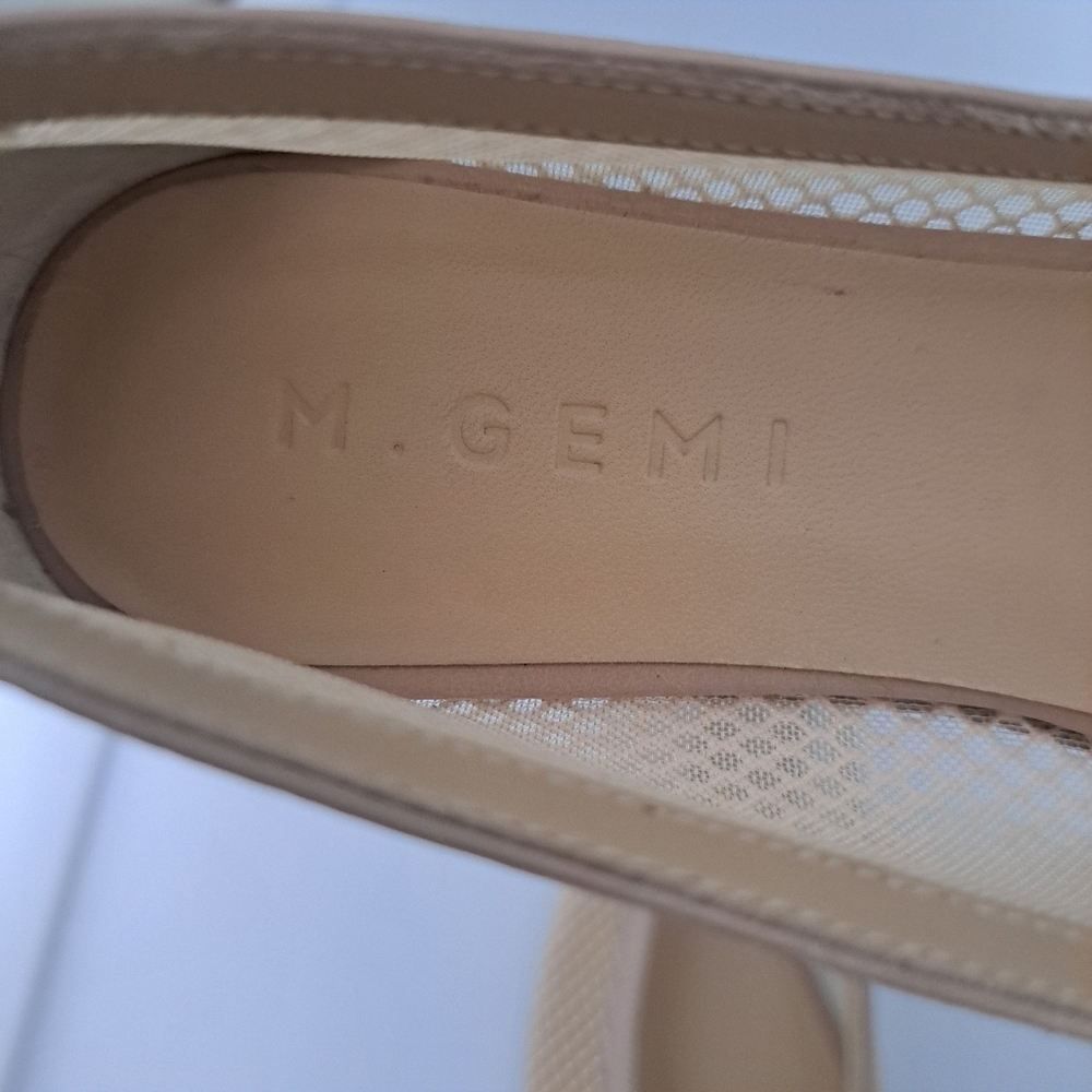 M. Gemi Nude Mesh Ballet Flats - Picture 8 of 10